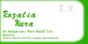 rozalia mura business card